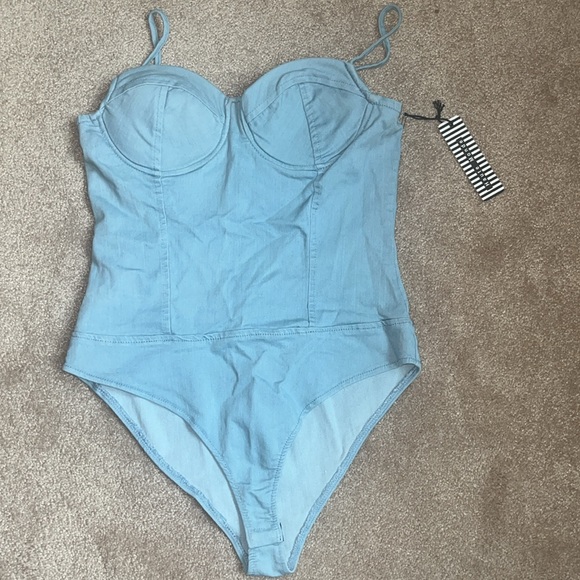 Denim Bodysuit - Picture 9 of 10